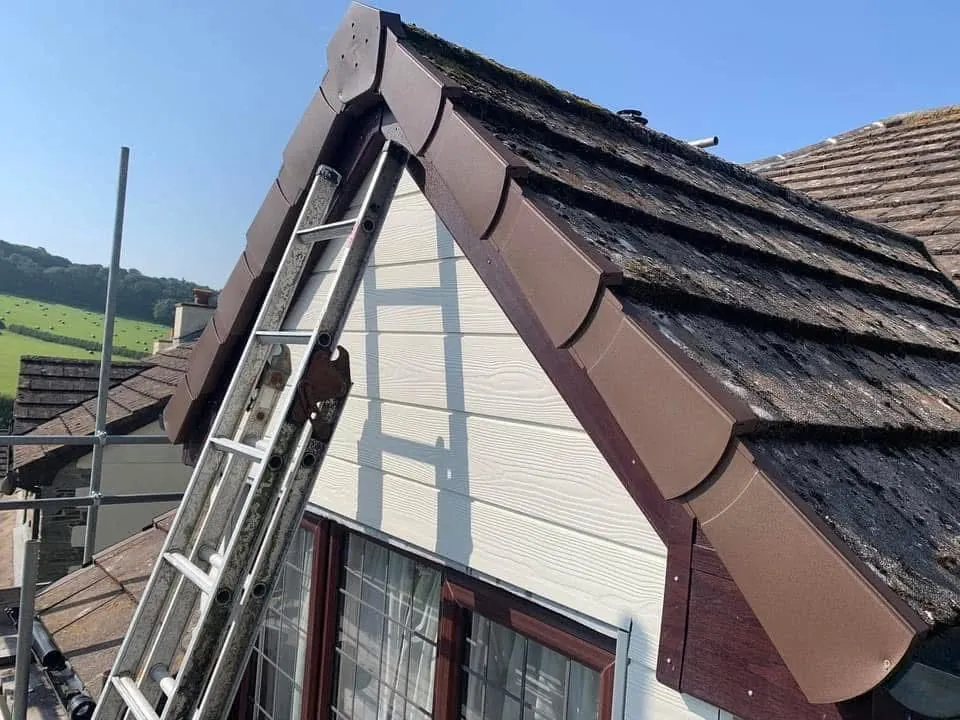 New fascias, bargeboards and guttering in Polperro