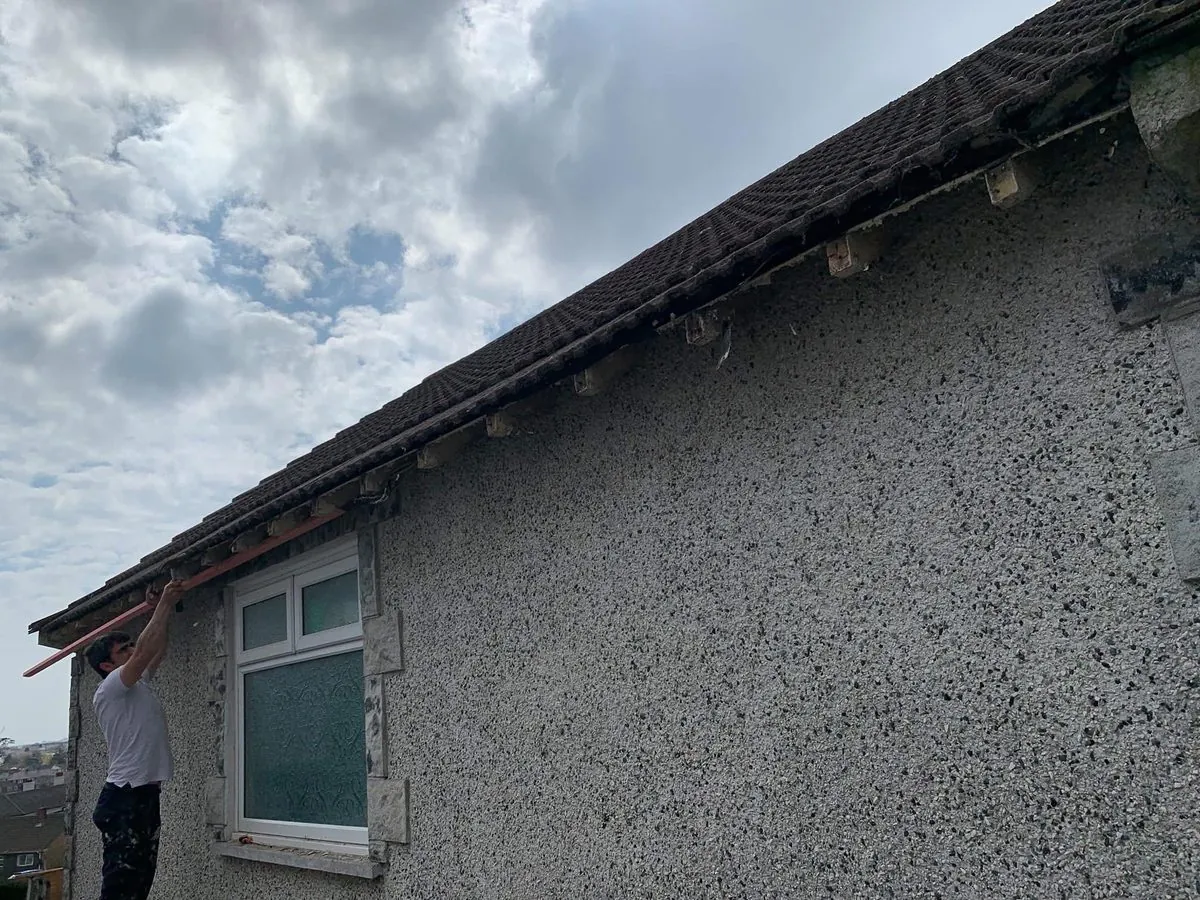 White uPVC fascias and soffits on a bungalow in Polperro
